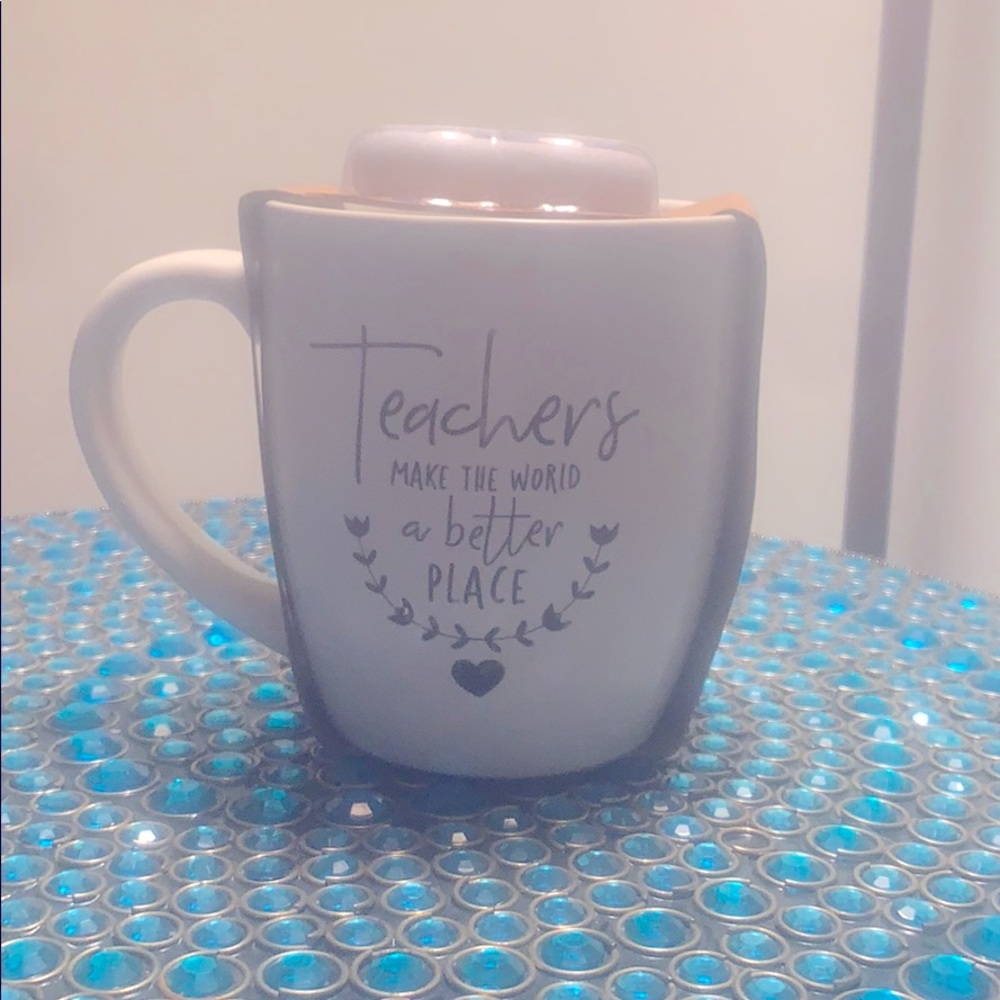 Teacher Mug with Matching Inspiration Stone